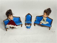 VTG 1980 Mattel Kiddle Dolls & Furniture 5