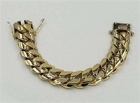 14 Kt 7MM Miami Cuban Link Solid Gold Bracelet