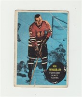 1961 Topps Ken Wharram Hockey Card