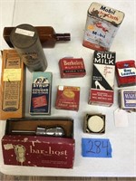 OLD MEDICINE BOTTLES AND BOXES, OTHERS