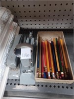 Vtg. Staplers, Pencils, Ruler and More