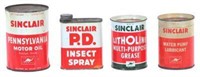 Grouping of 4 Sinclair Oil Cans