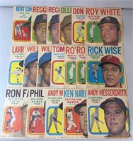 18pc 1970 Topps Insert Posters w/ Stars