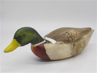 LARGE HAND CARVED/PAINTED MALLARD DUCK DECOY