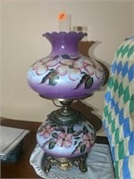 Hand painted gone with the wind style lamp 28