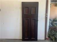 Vintage 4-Panel Door w/ Yale Lock