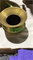 Small brass spittoon