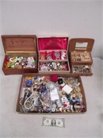 Large Lot of Misc Jewelry & Watches w/ 3 Jewelry