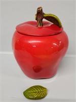 Ceramic Red Apple Cookie Jar
