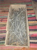 F2) THIRTEEN POUNDS assorted peg board hooks