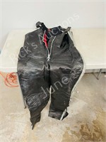 leather coveralls - lined