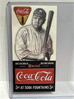 Babe Ruth Coca Cola baseball card