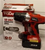 Hyper Tough 18 Volt Cordless Drill (battery but