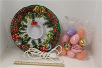 Holiday Serving Platter, Plastic Easter Eggs