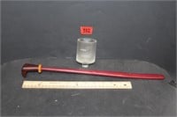 Wooden Back Scratcher & Glass Candle Cover ?