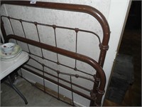 Iron Bed Frame with Rails - rough