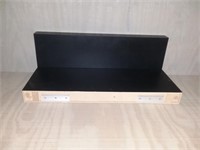 Pair of Black Floating Shelves