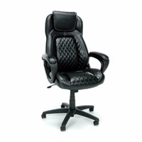 Racing Style Leather Office Executive Chair  Black