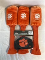Clemson Golf Club Head Covers and 2 PK Mask