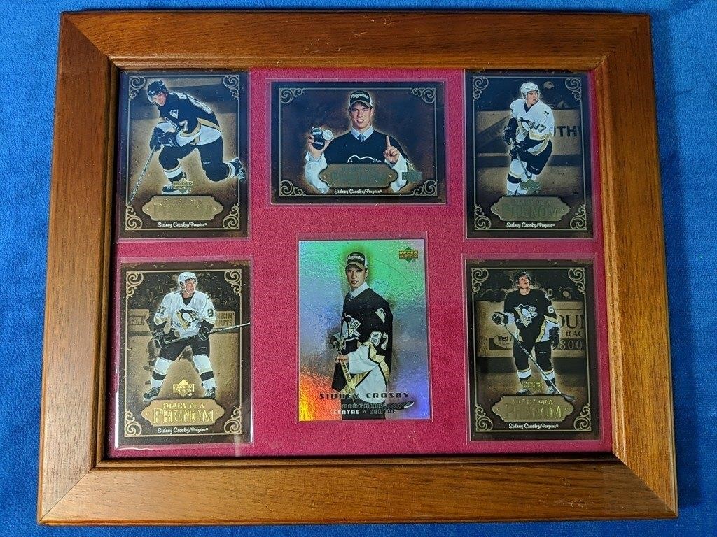 Sydney Crosby Collage of Hockey Cards 12" x 10"