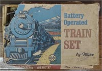 Vtg Train Set & Tracks Marx Battery Operated w/