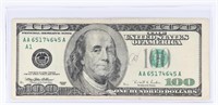 1996 US $100 FEDERAL RESERVE NOTE