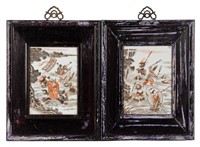 Pair of Chinese Porcelain Plaques