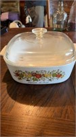 Corning ware spice of life casserole dish with