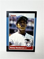 1988 Donruss Hof Rickey Henderson As Card