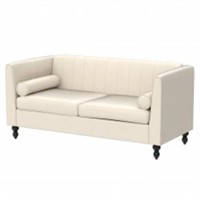 67" Modern Sofa, Linen Fabric Loveseat