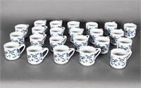 Vintage Blue Danube Coffee Cups 23pc