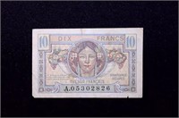 French Saarland 5 Francs Rare+Gift! FSAA