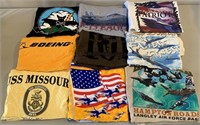W - LOT OF 9 GRAPHIC TEES SIZE XXL (Q83)