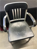 Vintage aluminum side chair