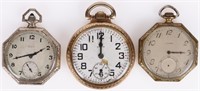 VINTAGE ELGIN POCKET WATCHES - LOT OF 3