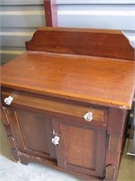 Washstand cabinet with drawer, door
