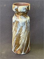 Vintage glazed pottery vase