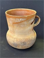 Antique hand made terracotta vase