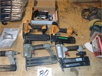 (5) Brad nailer/staplers  - one lot