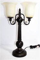 Double Frosted Shade Table Lamp with