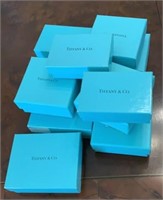 Lot of 11 "Tiffany" Jewelry Boxes