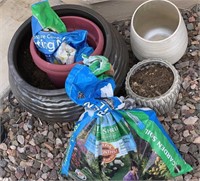 Planter Pots, Potting Soil