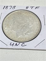 1878 7 Tail Feathers UNC