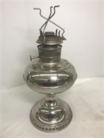 Antique B&H nickel plated Oil Lantern (12” tall) &