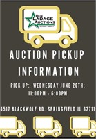 Auction Pickup Information