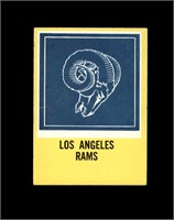 1967 Philadelphia #96 Los Angeles Rams EX-MT