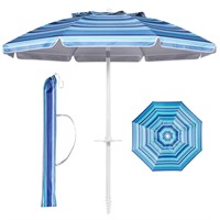 Aoxun 7ft Heavy Duty High Wind Beach Umbrella