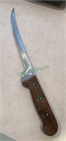 Very nice old wooden handled butcher knife with