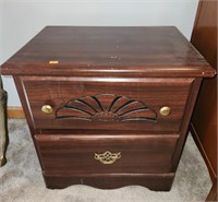 Nightstand, mirror, small 5 drawer cabinet, twin