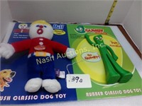 Mr. Bill & Gumby dog toys-new